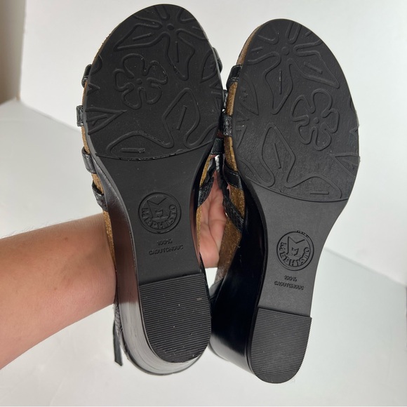 Mephisto Air Relax Wedge Ankle Strap Faux Snakeskin Leather Sandal size 37/7 - Picture 12 of 14